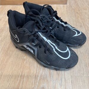 Nike Alpha Boy’s Black and Gray Athletic Cleats